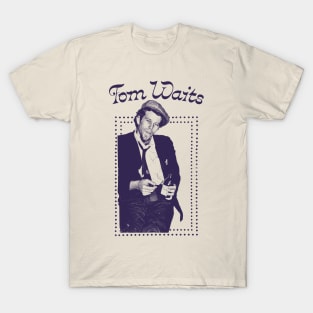 Tom Waits / Retro Style Design T-Shirt